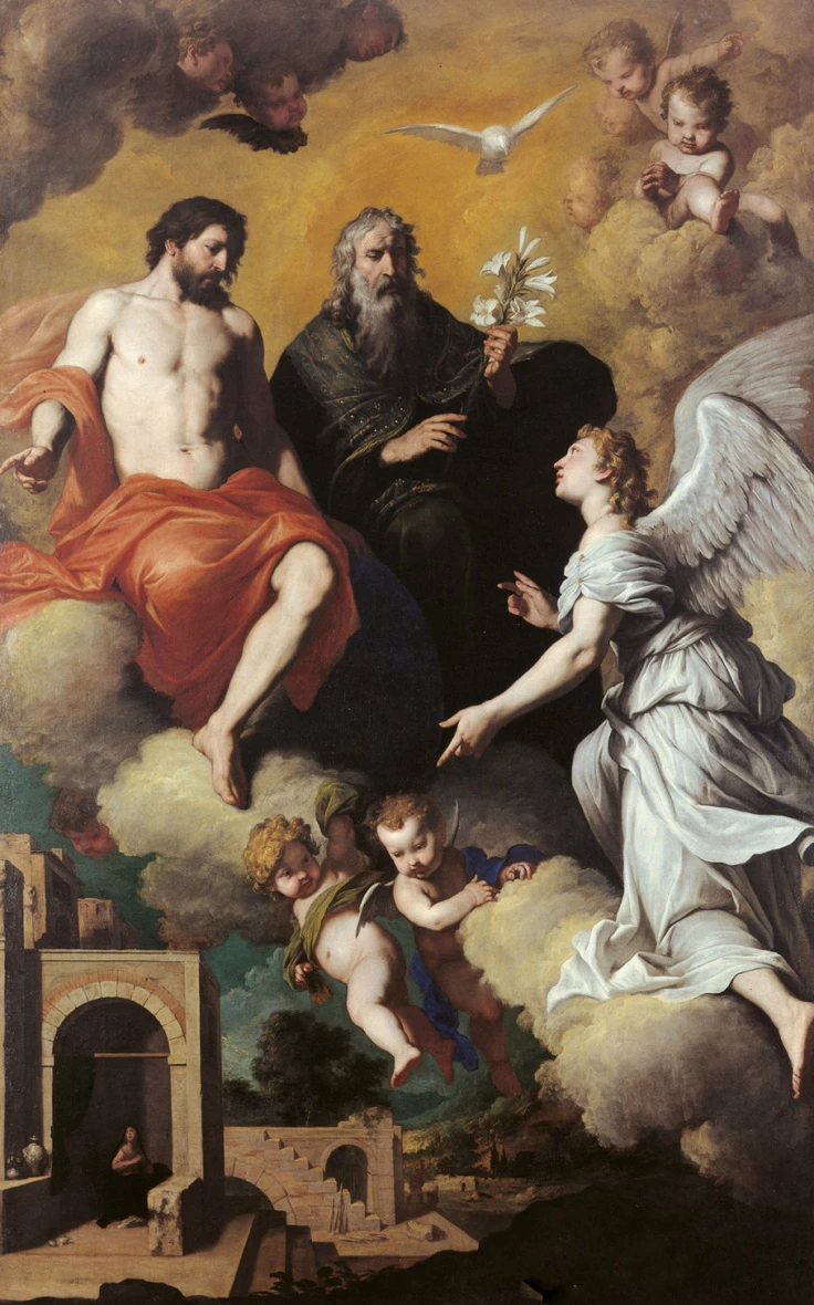 San Gabriele Arcangelo inviato dalla Trinità alla Vergine Maria - Galleria Nazionale di Capodimonte